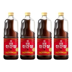 샘표 진간장 S, 1.7L, 4개