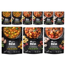 하림펫푸드 강아지 더리얼 퀴진 파우치 버라이어티팩, 혼합맛(치킨카레/볼로네제/카치아토라), 100g, 3세트