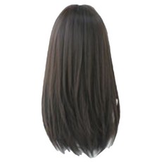 VV GABAL 女性長直髮全頂假髮 芭比王, 自然黑, 1個