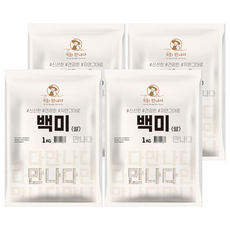 곡물을만나다 2025년산 햅쌀 백미, 1kg, 4개