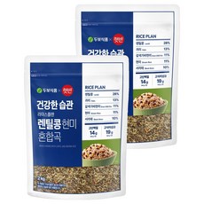 햇반 두보식품 렌틸콩 현미 혼합잡곡, 2개, 2kg