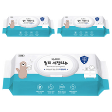 MyBEE 清潔濕紙巾附蓋型, 3包