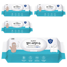 MyBEE 清潔濕紙巾附蓋型, 4包