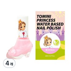 투미니 프린세스 수성 매니큐어, 베이비핑크, 4개