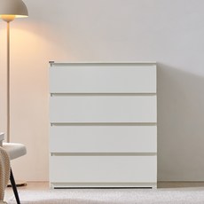 동서가구 팬타 서랍장 방문설치, 화이트, 4단