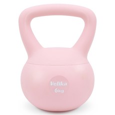 Bellica家用健身房運動柔軟軟壺鈴, 6kg, 1個, 粉色