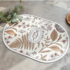 yoliyolo 可水洗防滑珪藻土腳踏墊, 花卉4