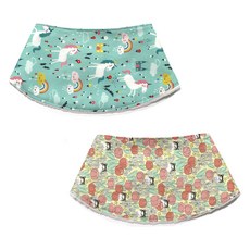 Dotomari 兒童香蕉圍兜 領巾圍兜 2件組