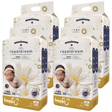 hoppi 皇家系列 嬰兒黏貼型尿布 ~5kg, NB, 264片