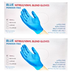 NBR 無粉手套 S 號【蔚海藍】100入/盒, 耐用性, 耐化學品, 耐油, 耐磨, 2盒