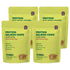 Tigak Taegak 蛋白質鮭魚脆片 芥末美乃滋味, 70g, 4包