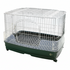 MARUKAN 抽屜式豪華兔籠, 銀色 + 黑色, 1個