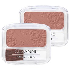 CEZANNE 柔亮腮紅 3.5g, 18 Rose Beige, 2個