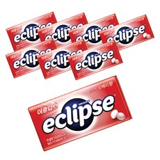 이클립스 스트로베리향 캔디, 34g, 8개