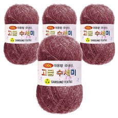 Yarna 大捲菜瓜布編織線 100g, 178(玫瑰紫), 4個