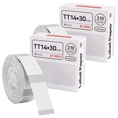 NIIMBOT 標籤機 D系列 / H1S 通用 透明標籤紙, 2個, 1入