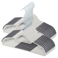 제이밀 고리회전 논슬립 옷걸이, 그레이, 20개