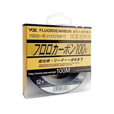 YGK FLUORCAEBON 釣魚線 100% 碳纖 100M, 12號, 1個