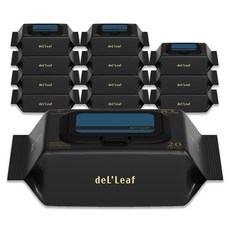 델리프 도톰 엠보싱 넘버 에잇 블루 저자극 아기물티슈 휴대용 캡형, 83g, 20매, 12개