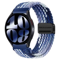 Apollo 阿波羅 尼龍編織彈性磁吸錶帶, 藍莓色, 1個