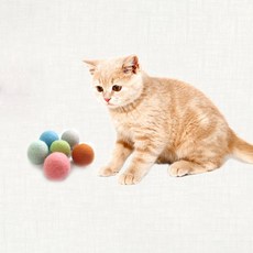 Healing Time 貓毛球玩具 NH-0115, 隨機發貨, 6件