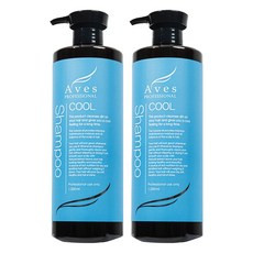 Aves 涼爽頭皮護理洗髮精, 2瓶, 1000ml