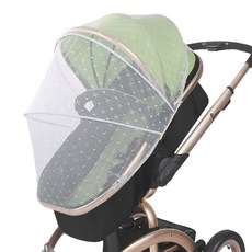 J Stand By Me 嬰兒車專用防蚊網罩, 緹花白, 1個