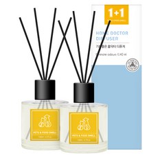 홈닥터 기분좋은 디퓨저 140ml x 2p + 섬유스틱 10p 세트, 자몽향, 280ml, 1개
