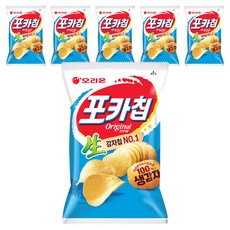 오리온 포카칩 오리지널, 66g, 6개