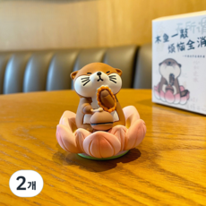 뎁시스 동물 데스크 장식 인테리어 소품 피규어 타입 3, 2개