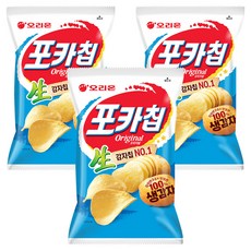 오리온 포카칩 오리지널, 137g, 3개