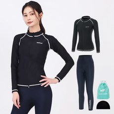 아쿠아티카 여성용 래쉬가드집업 AQAWJP23004 워터래깅스바지 AQAWLE23002