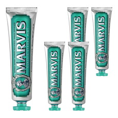 MARVIS 台灣公司貨 義大利牙膏 經典薄荷, 85ml, 1入, 5條