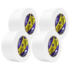 Shin Hung 韓國製 大容量 Lava 布基膠帶 48mm x 25M 白色, 4個