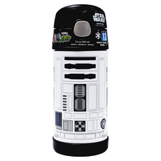 THERMOS 膳魔師 星際大戰 R2-D2 不鏽鋼吸管水壺, 355ml, 1個