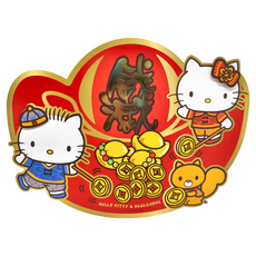 Hello Kitty 華麗福運滿滿 新年門貼 20張 紙質, 41 x 34 x 1cm