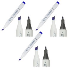 코픽 마카 낱색 100 Black, 3개, 1색