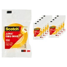 3M Scotch 多用途膠帶 550 補充包 12mm x 30m, 混合色, 10個
