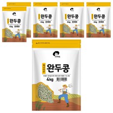 엉클탁 완두콩, 4kg, 6개