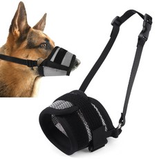 요런개 강아지 조절 가능 물림 방지 입마개 L, 05 그레이, 1개