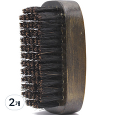 Mantoolkitz 刮鬍專用原木高級起泡刷 黑色, 1入, 2個