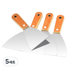 OON 스테인리스 퍼티 나이프 4종 세트, 5세트