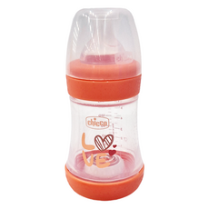 chicco Perfect 5 完美防脹PP奶瓶, 粉色, 150ml, 1個