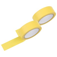 Like Zone 黏性標記遮蔽膠帶 40mm x 50m, 黃色, 2個