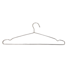 三輝 不鏽鋼衣架 45cm 201不鏽鋼材質 6入, 銀色, 1組