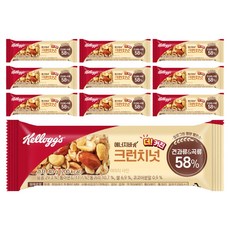 켈로그 에너지바K 크런치넛, 40g, 10개