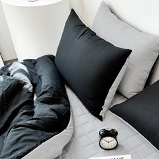 루시드슬립 국내산 부드러운 디어마이 리버서블 워싱 베개커버 2p