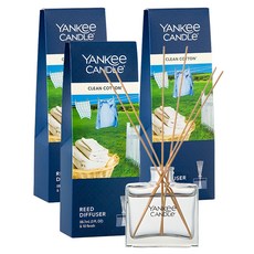 YANKee CANDLe 迷你擴香瓶組, 88.7ml, 3組, Clean Cotton