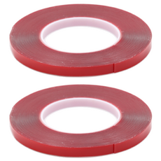 美甲雙面膠10m, 透明, 2個