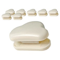 Homevanesse 軟管型多用途擠壓器 雲朵牙膏架, 白色, 8個